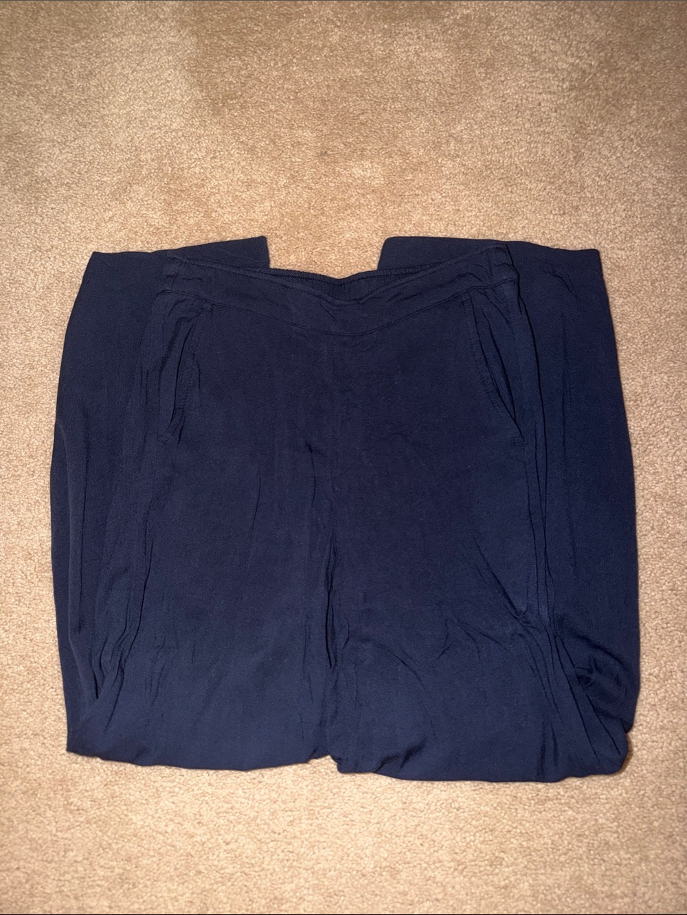 Navy Blue Casual Pants